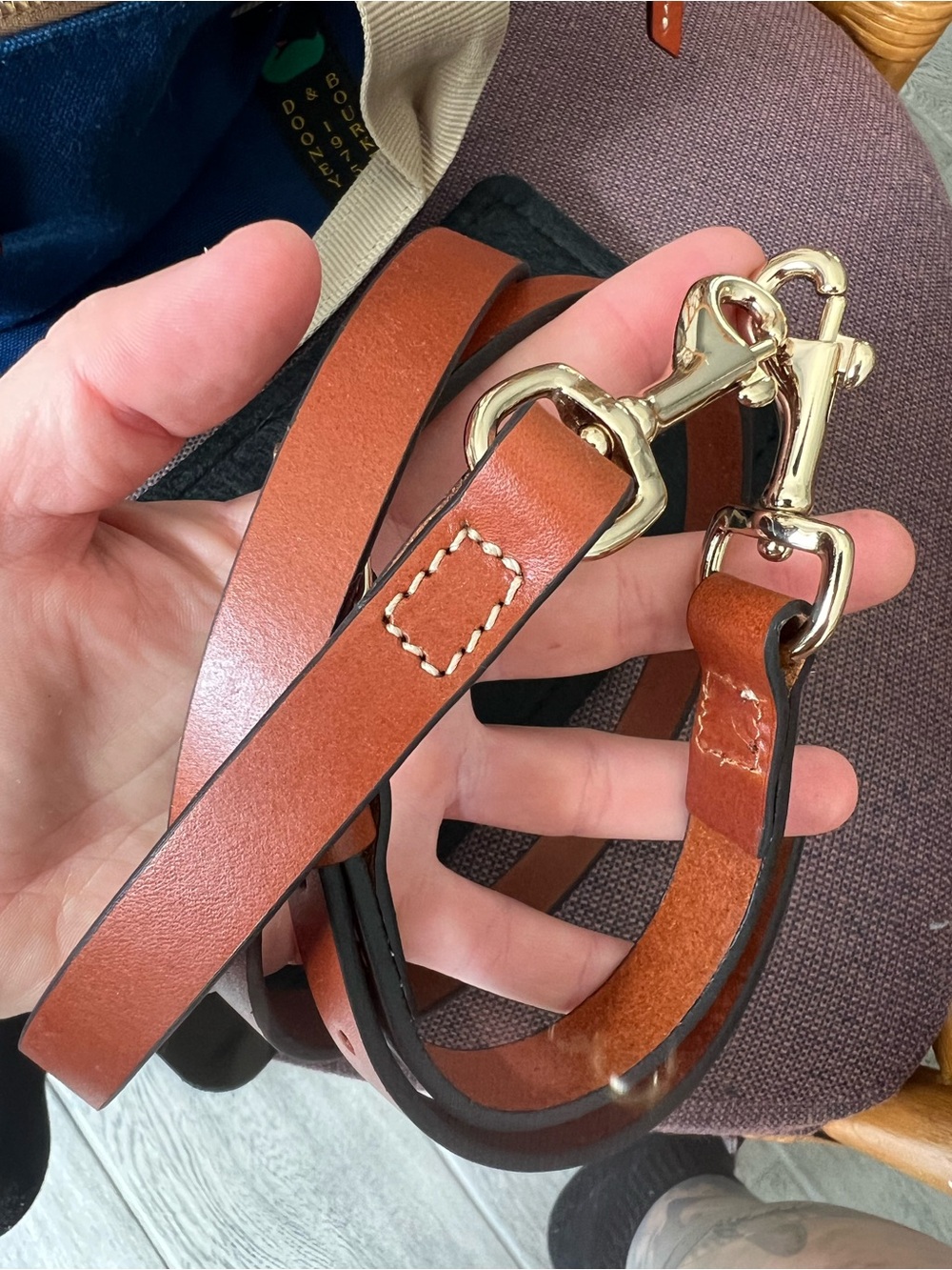 Dooney & Bourke Crossbody Canvas Satchel 20 - Picture 5 of 5